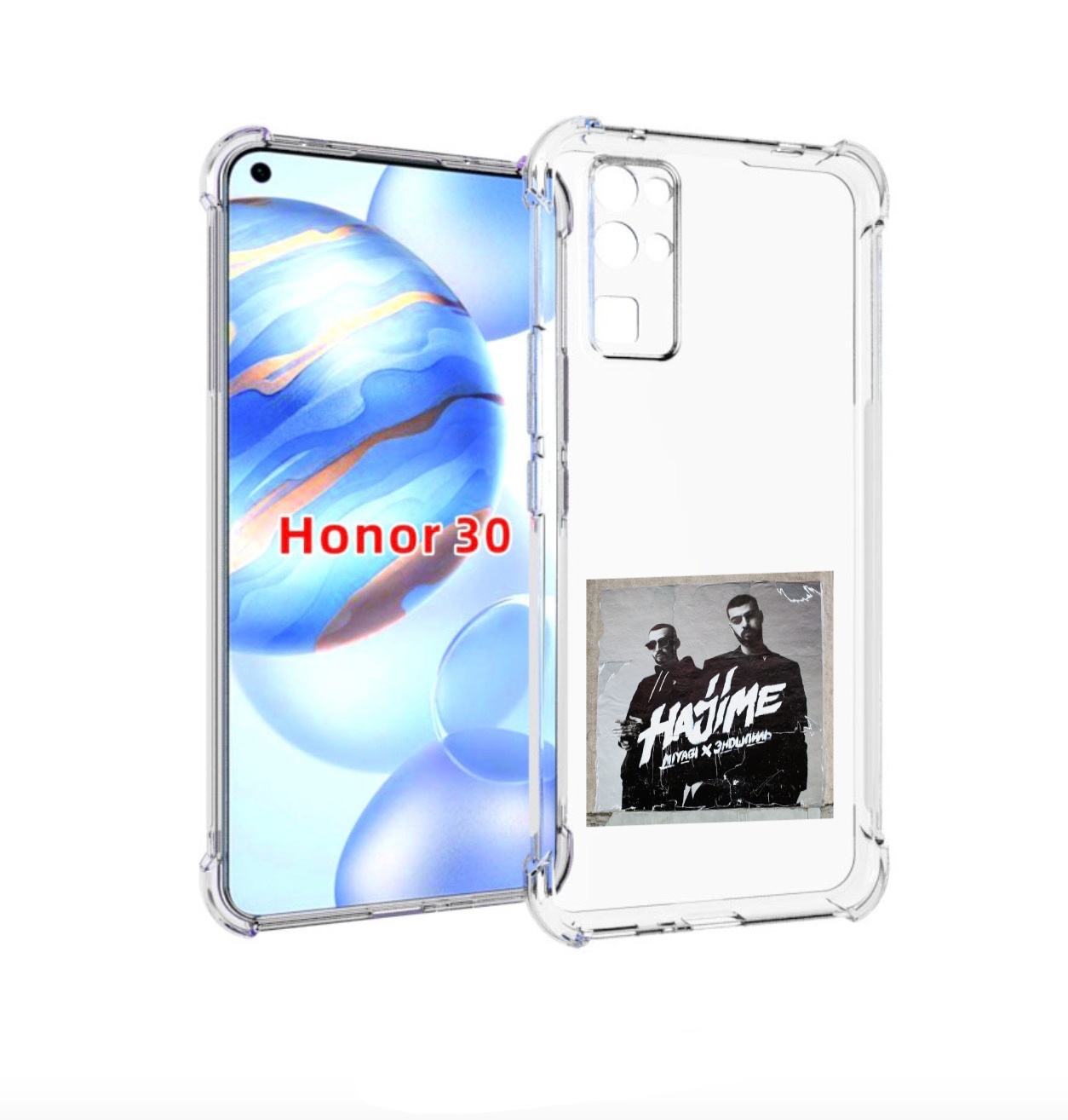 

Чехол бампер MyPads Hajime, pt для Honor 30 (BMH-AN10) противоуд, Прозрачный, Tocco