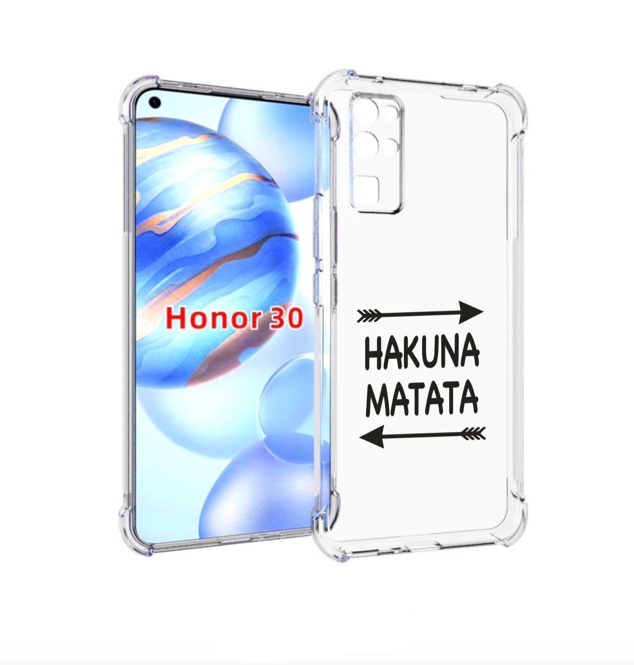 Чехол бампер MyPads Hakuna-Matata для Honor 30 (BMH-AN10) против