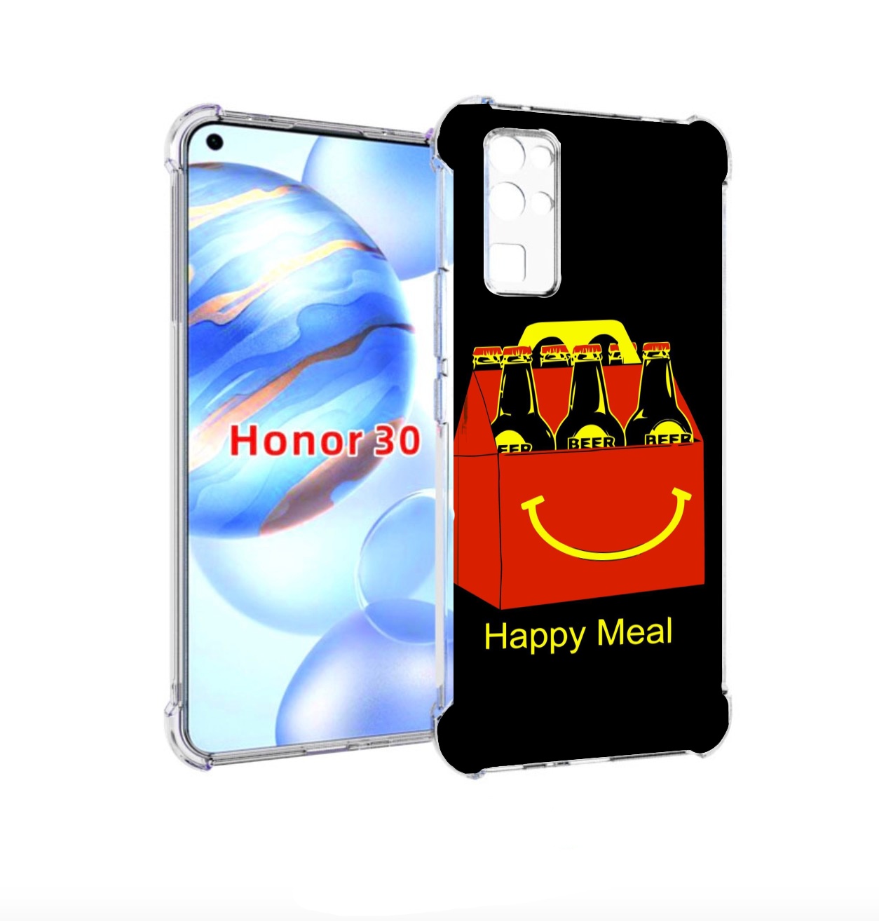 

Чехол бампер MyPads Happy Meal для Honor 30 (BMH-AN10) противоуд, Прозрачный, Tocco