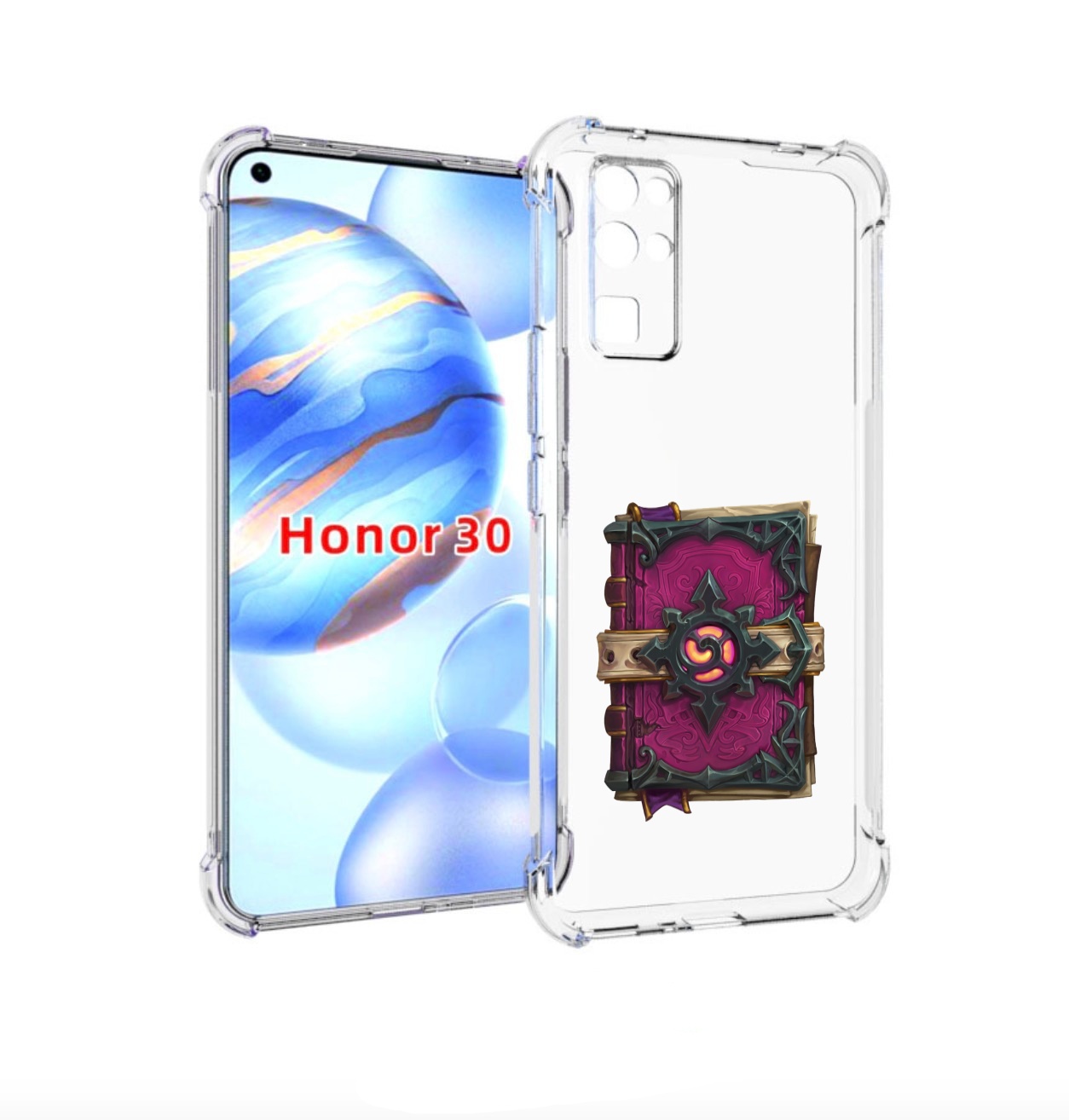 

Чехол бампер MyPads Hearthstone для Honor 30 (BMH-AN10) противоу, Прозрачный, Tocco