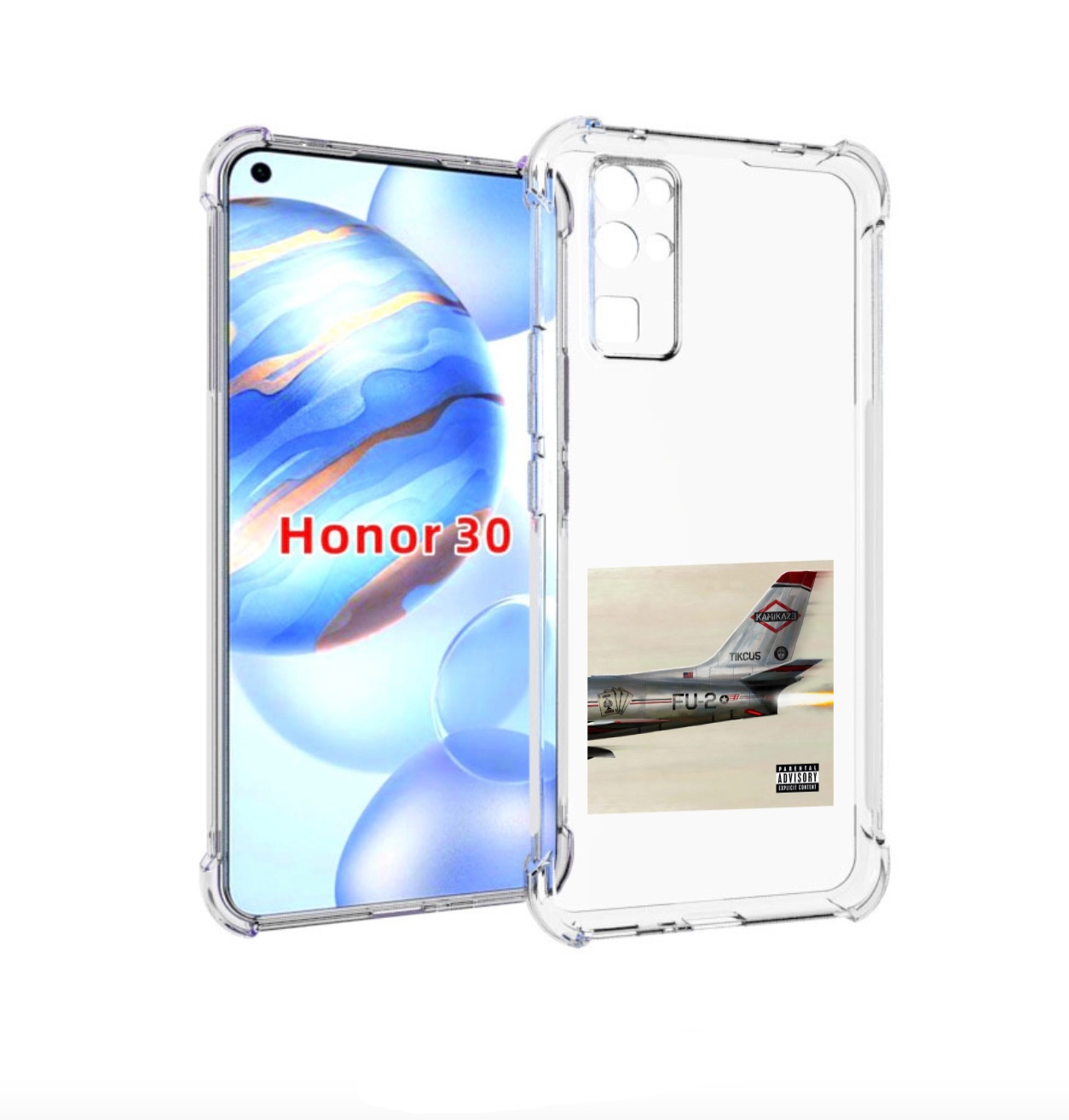 

Чехол Бампер Mypads Kamikaze Eminem Для Honor 30 (Bmh-An10) Прот, Прозрачный, Tocco