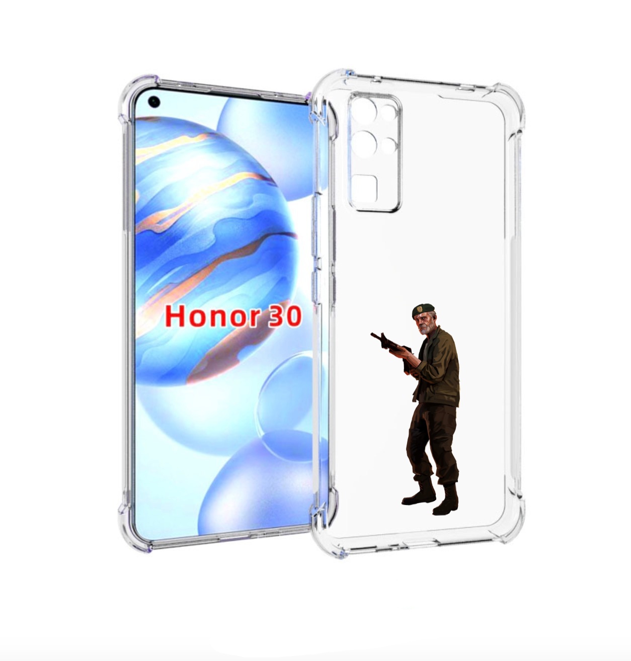 

Чехол бампер MyPads Left-4-Dead-2 для Honor 30 (BMH-AN10) против, Прозрачный, Tocco