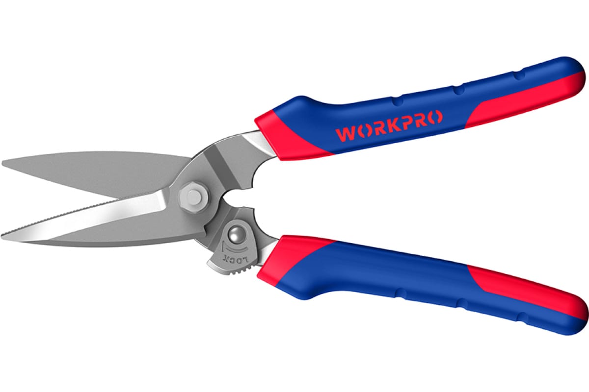 Универсальные кованые ножницы WORKPRO 200 мм WP214009