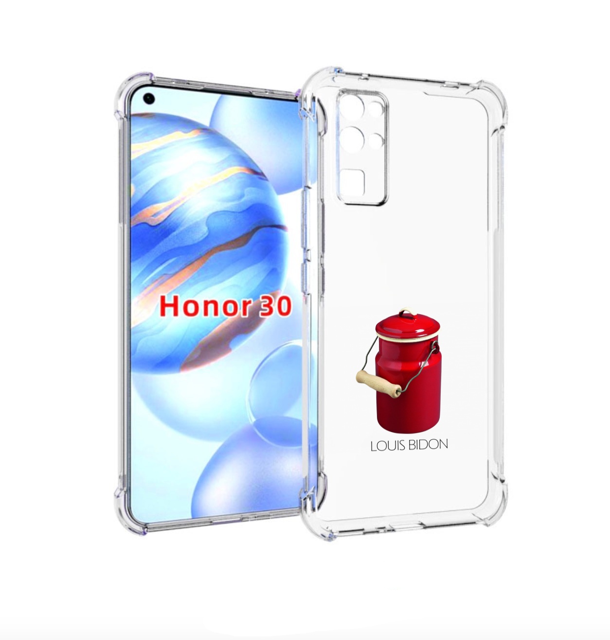 

Чехол бампер MyPads Louis-bidon для Honor 30 (BMH-AN10) противоу, Прозрачный, Tocco