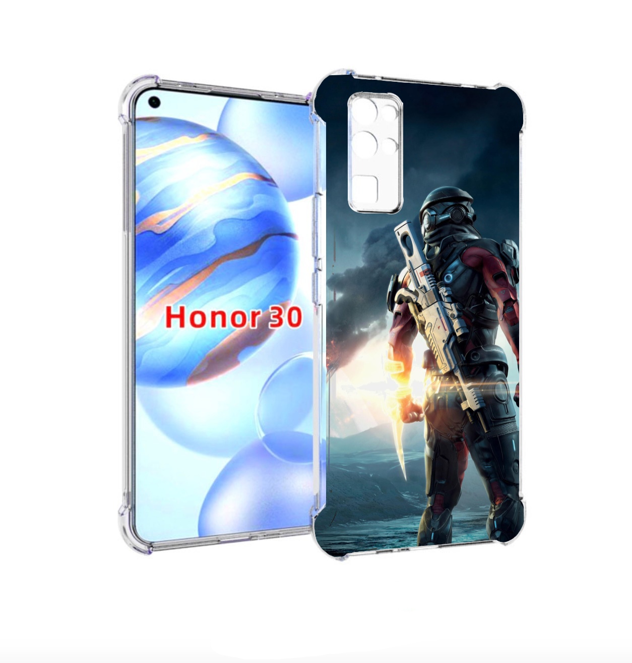 

Чехол бампер MyPads Mass Effect Andromeda Ryder для Honor 30 (BM, Прозрачный, Tocco