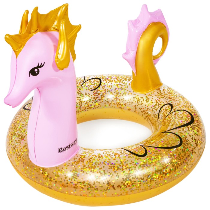 Круг для плавания Glitter Seahorse Swim Ring  115 х 104 см, 36305 круг для плавания glitter seahorse swim ring 115 х 104 см 36305