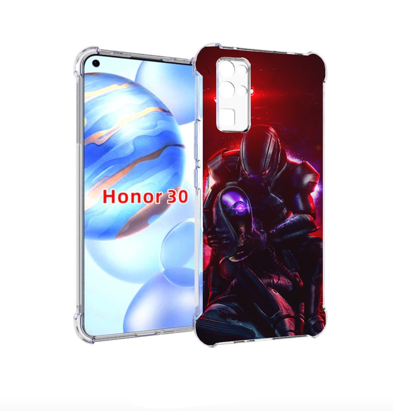 

Чехол бампер MyPads Mass Effect для Honor 30 (BMH-AN10) противоу, Прозрачный, Tocco