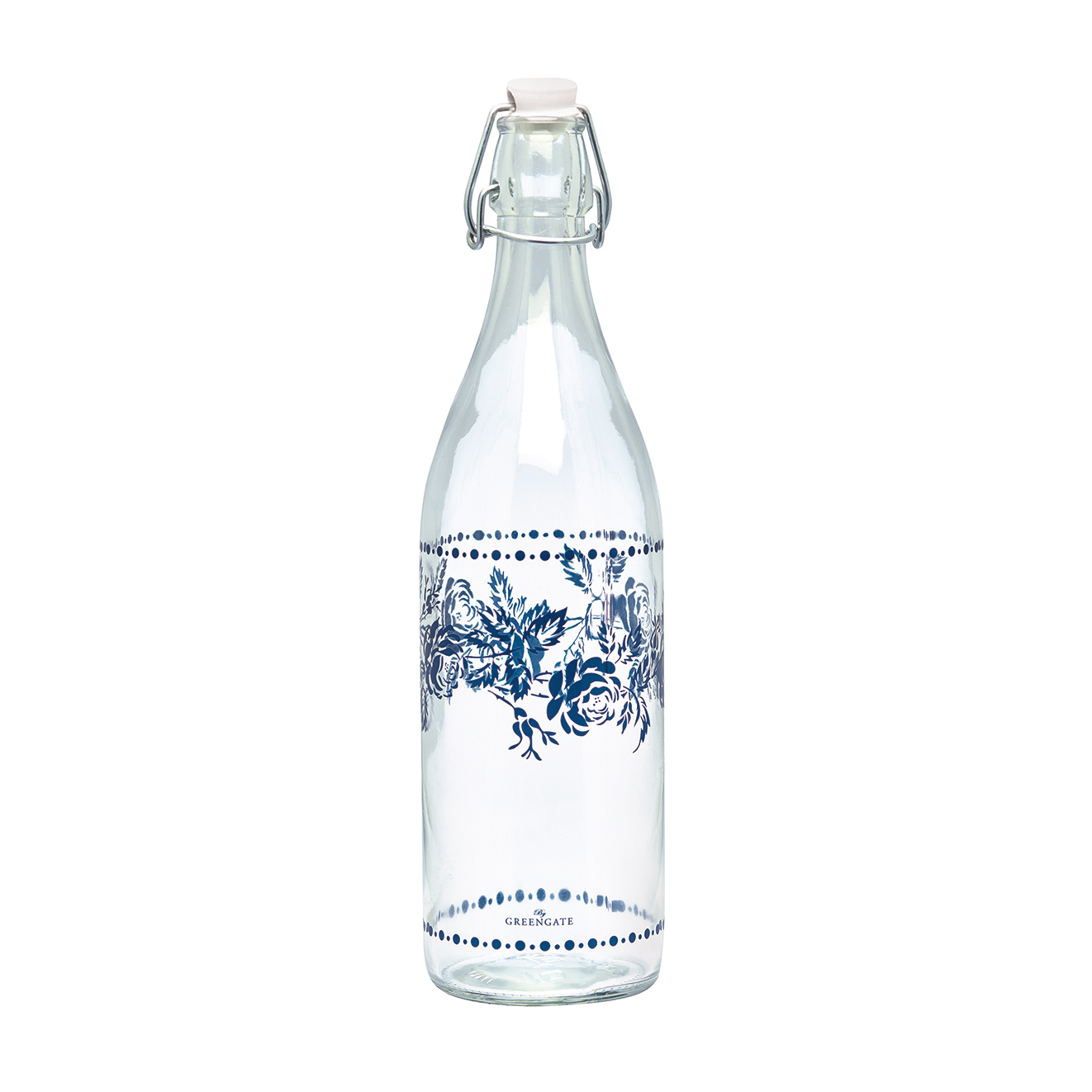 Бутылка Greengate Fleur blue 1л