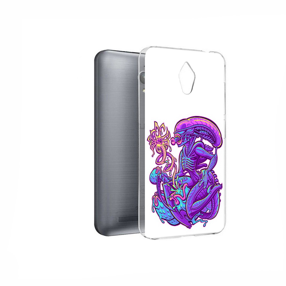 Чехол MyPads Tocco для Asus ZenFone Go (ZC500TG) чужой фиолетовый цвет