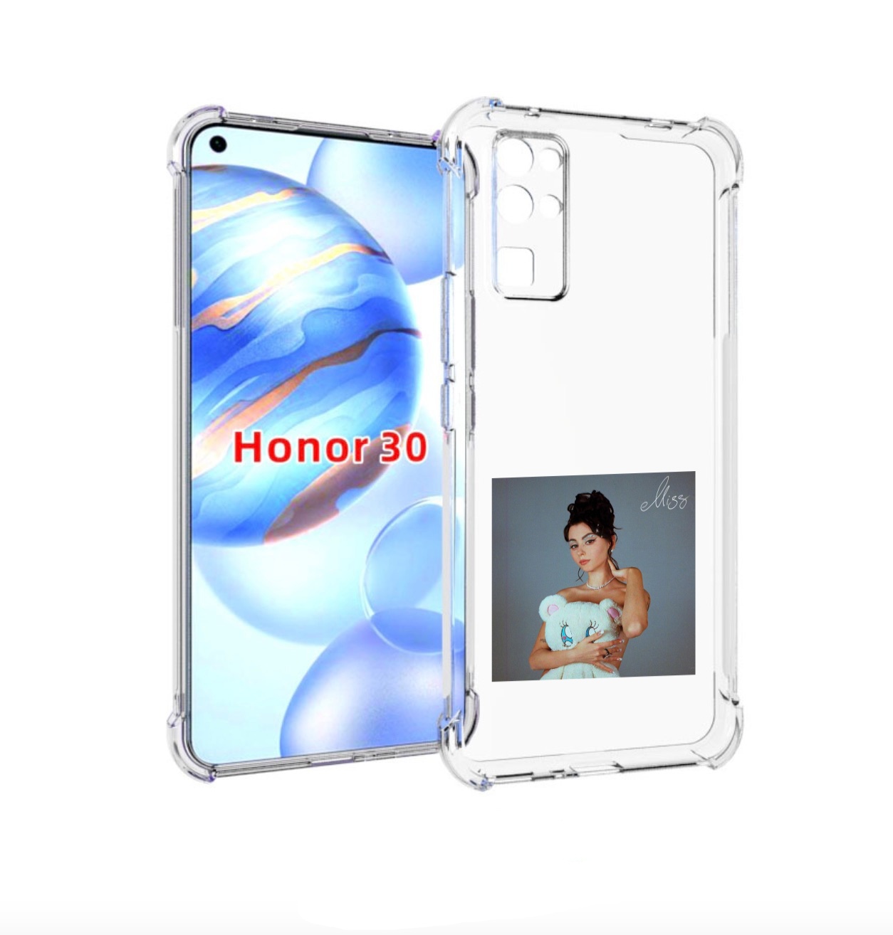 

Чехол бампер MyPads Miss Дора для Honor 30 (BMH-AN10) противоуда, Прозрачный, Tocco