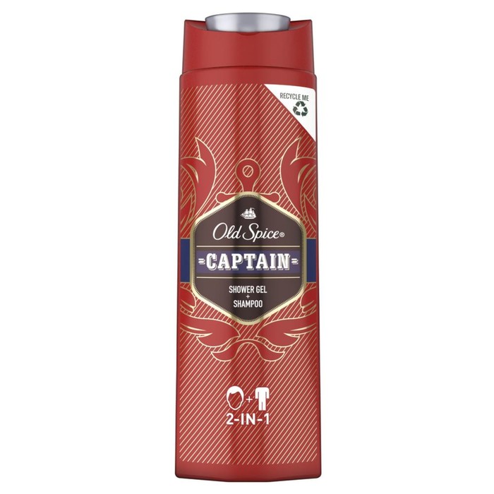 

Гель для душа и шампунь 2 в 1 Old Spice Captain, 400 мл