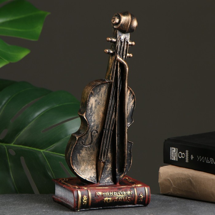 

Копилка "Скрипка на книге" 27х11х9см