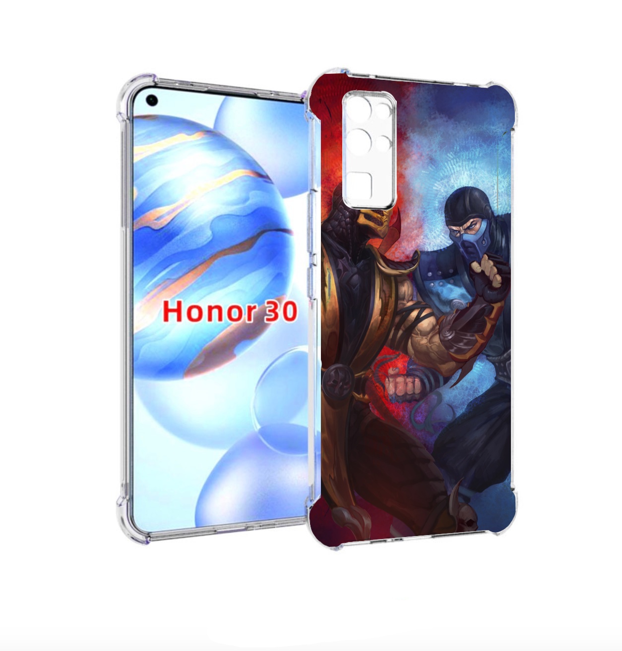 

Чехол бампер MyPads Mortal Kombat art для Honor 30 (BMH-AN10) пр, Прозрачный, Tocco