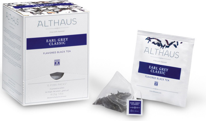 

Чай Althaus Pira Packs Earl Grey Classic 15 пак x 2, 75гр/уп