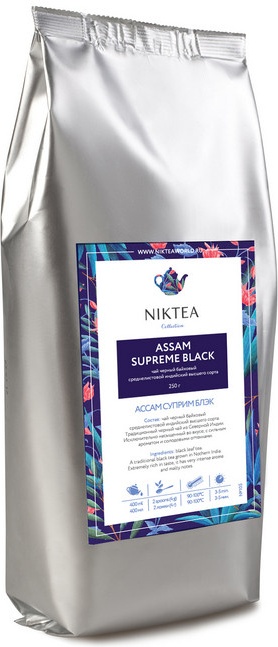 фото Чай niktea assam supreme black черн.байховый, 250г