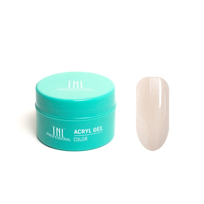 

Гель для ногтей Acryl Gel TNL Illusion №05 камуфлирующий бежевый с шиммером 18 мл
