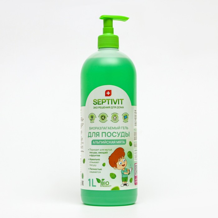

Гель для посуды SEPTIVIT "Альпийская Мята",1 л
