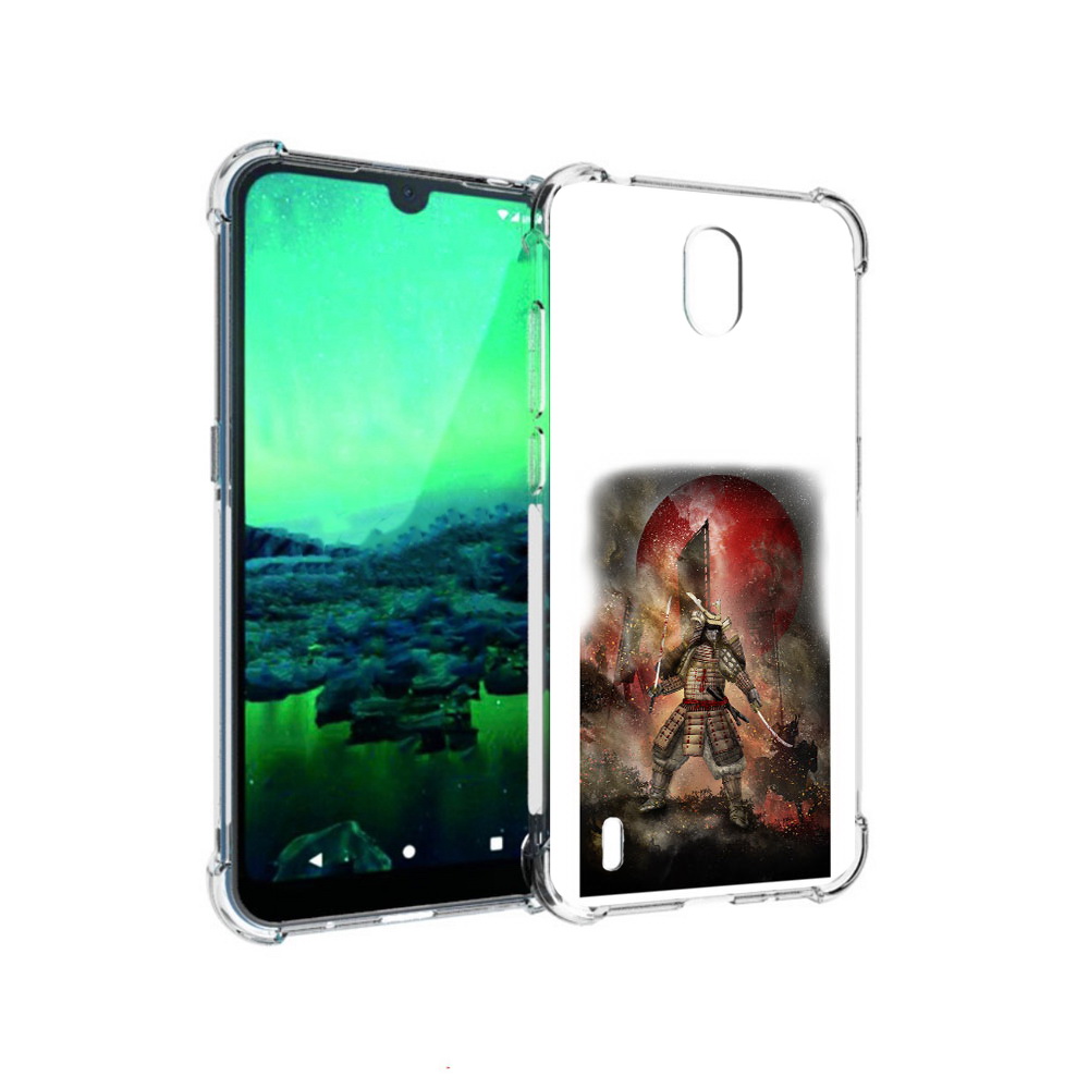 

Чехол MyPads Tocco для Nokia 1.3 китайскийвоин (PT227048.104.388), Прозрачный, Tocco