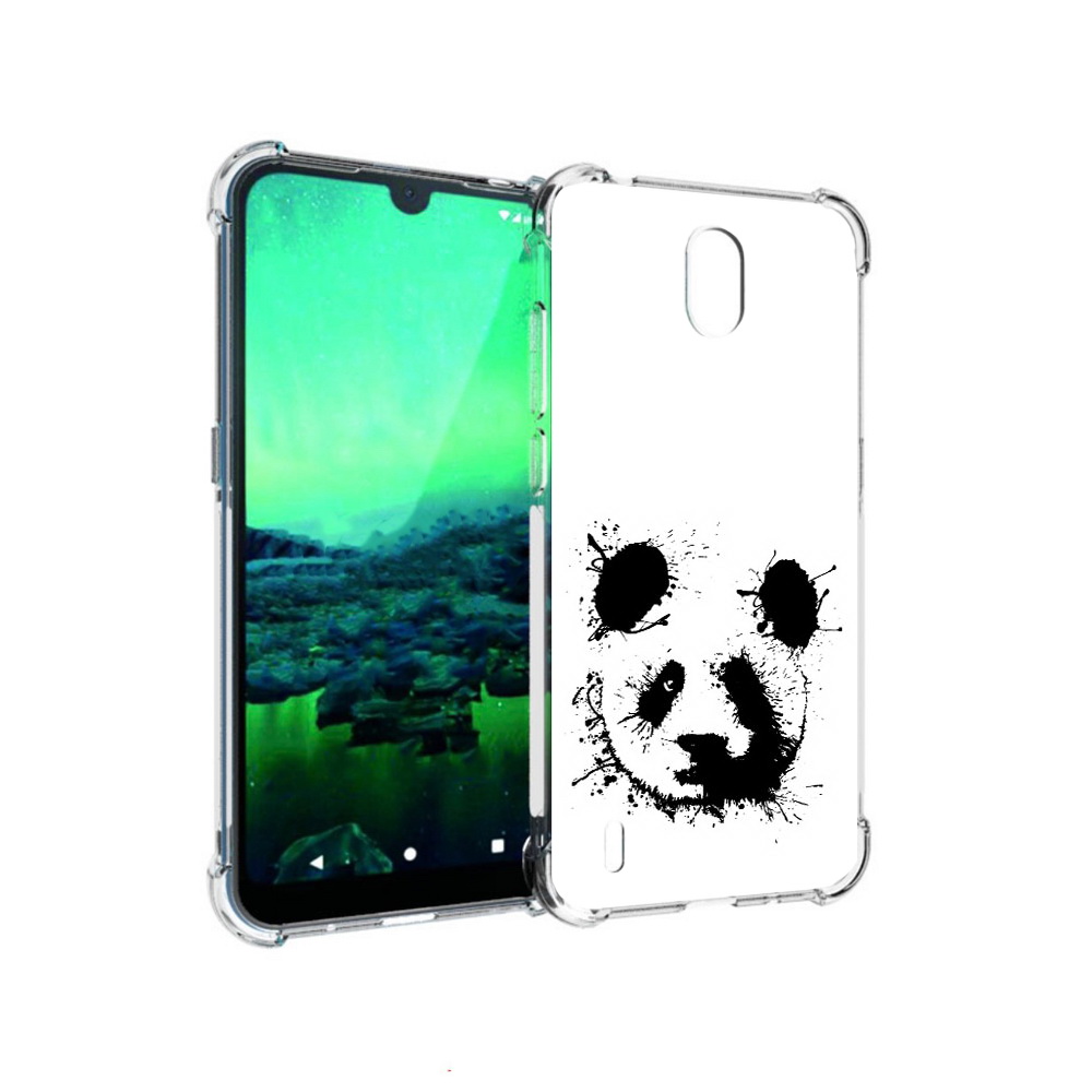 

Чехол MyPads Tocco для Nokia 1.3 клякса-панда (PT227048.104.389), Прозрачный, Tocco
