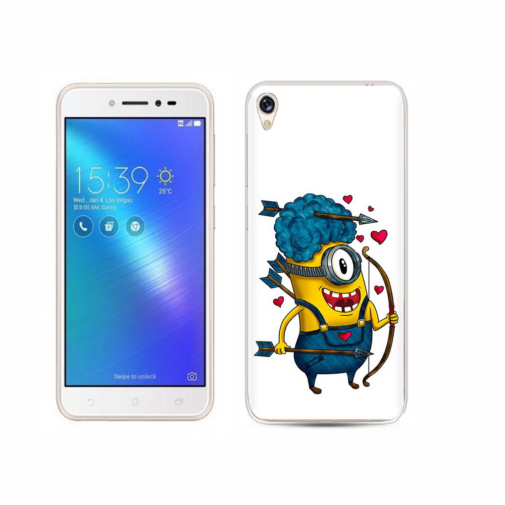 

Чехол MyPads Tocco для Asus ZenFone Live (ZB501KL) Миньон купидон, Прозрачный, Tocco