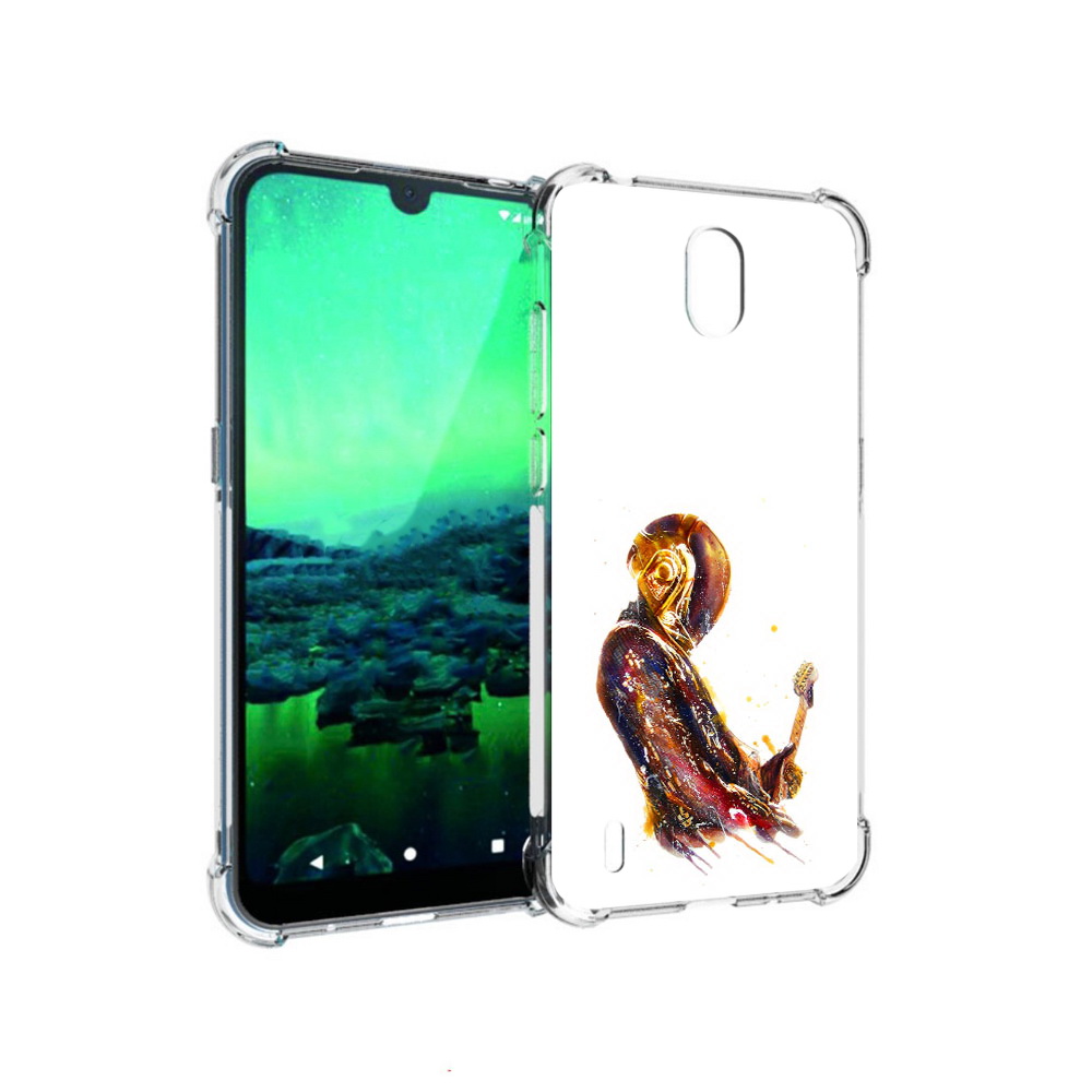 

Чехол MyPads Tocco для Nokia 1.3 космо-музыкант (PT227048.104.393), Прозрачный, Tocco