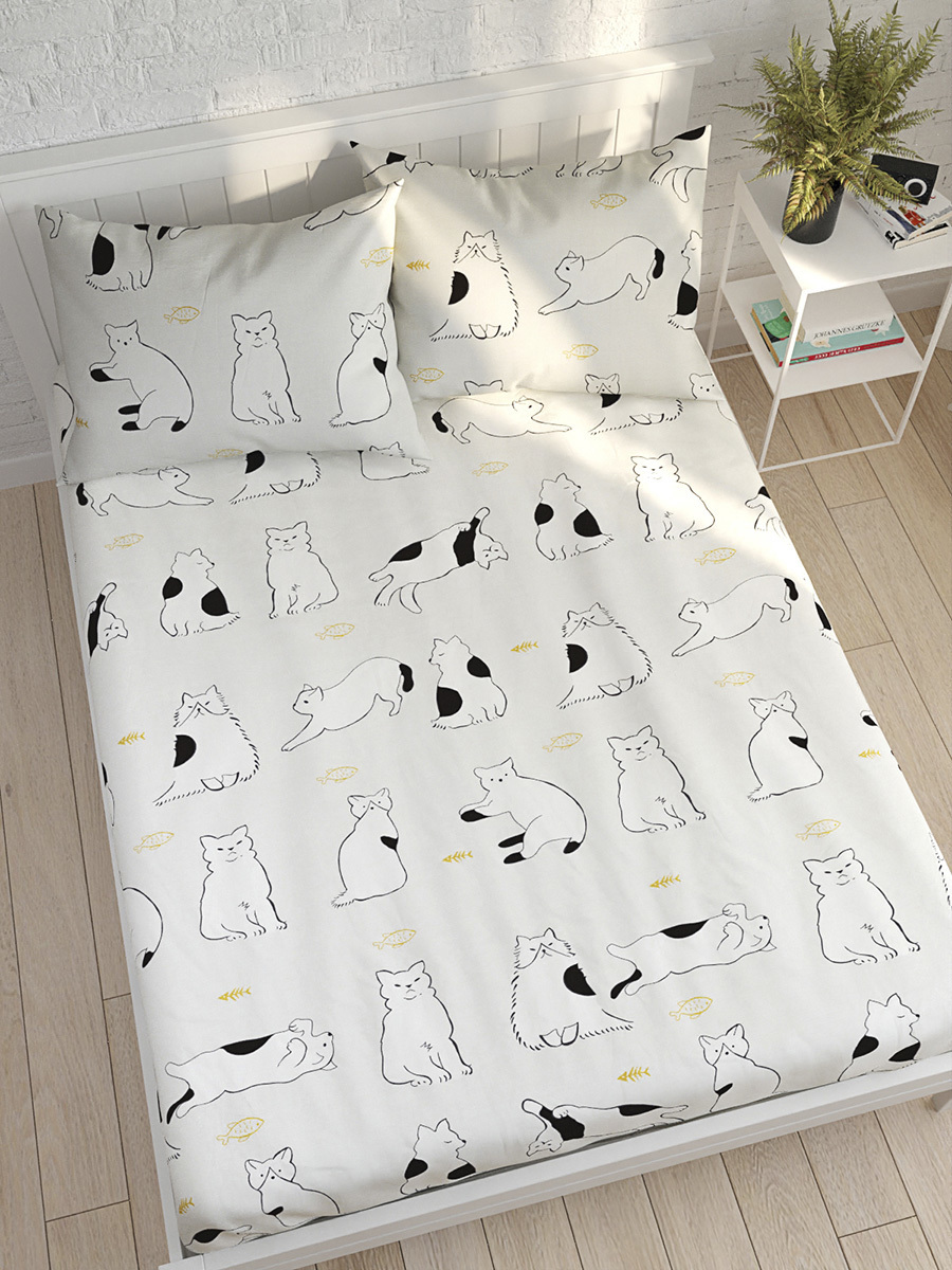 

Простынь на резинке Котики Котики "Кошки" 140х200 см