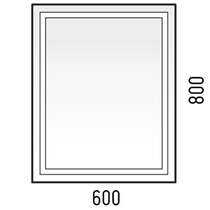 фото Corozo барго 60 зеркало led сенсор (sd-00001116)