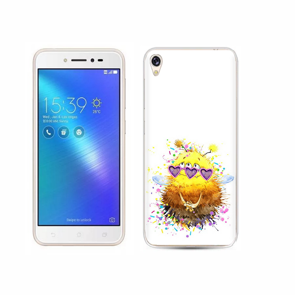 

Чехол MyPads Tocco для Asus ZenFone Live (ZB501KL) Пушитый шмель, Прозрачный, Tocco