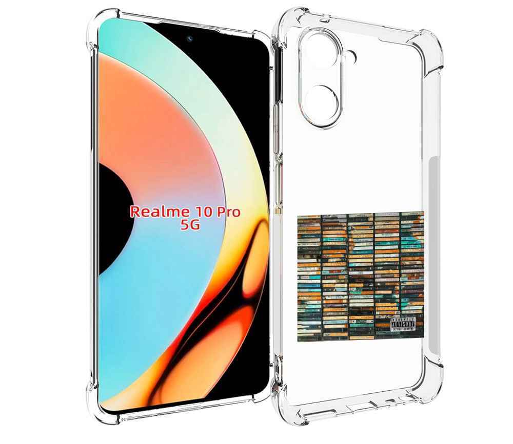 

Чехол бампер MyPads 2004 Скриптонит для Realme 10 Pro противоуда..., Прозрачный, Tocco