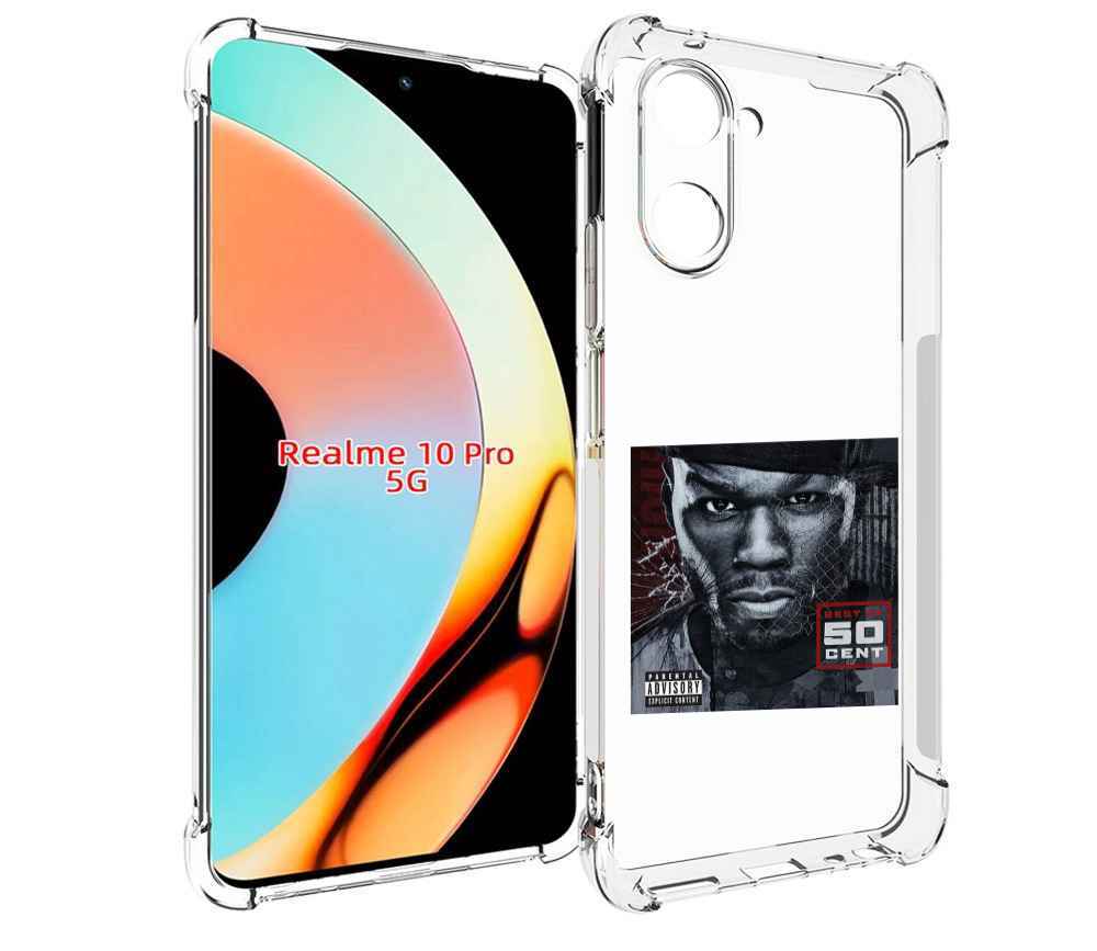 

Чехол бампер MyPads 50 Cent - Best Of для Realme 10 Pro противоу..., Прозрачный, Tocco