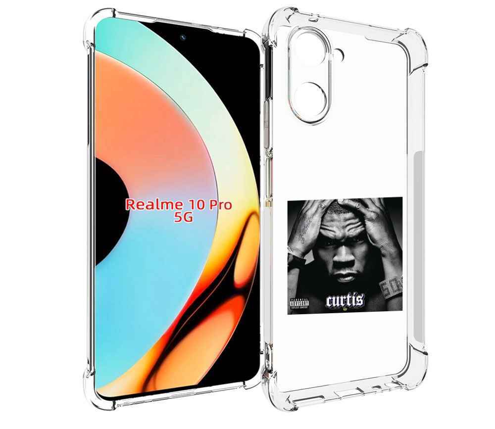 

Чехол бампер MyPads 50 Cent - Curtis для Realme 10 Pro противоуд..., Прозрачный, Tocco
