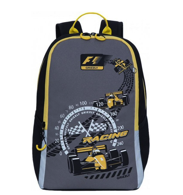 

Рюкзак детский GRIZZLY /3 желтый RB-151-4, RB-151-4