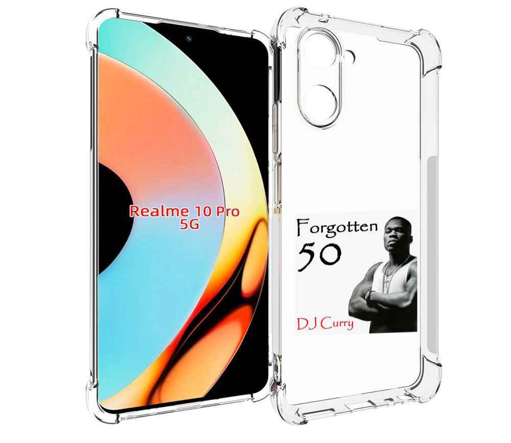 

Чехол бампер MyPads 50 Cent - Forgotten 50 для Realme 10 Pro про..., Прозрачный, Tocco