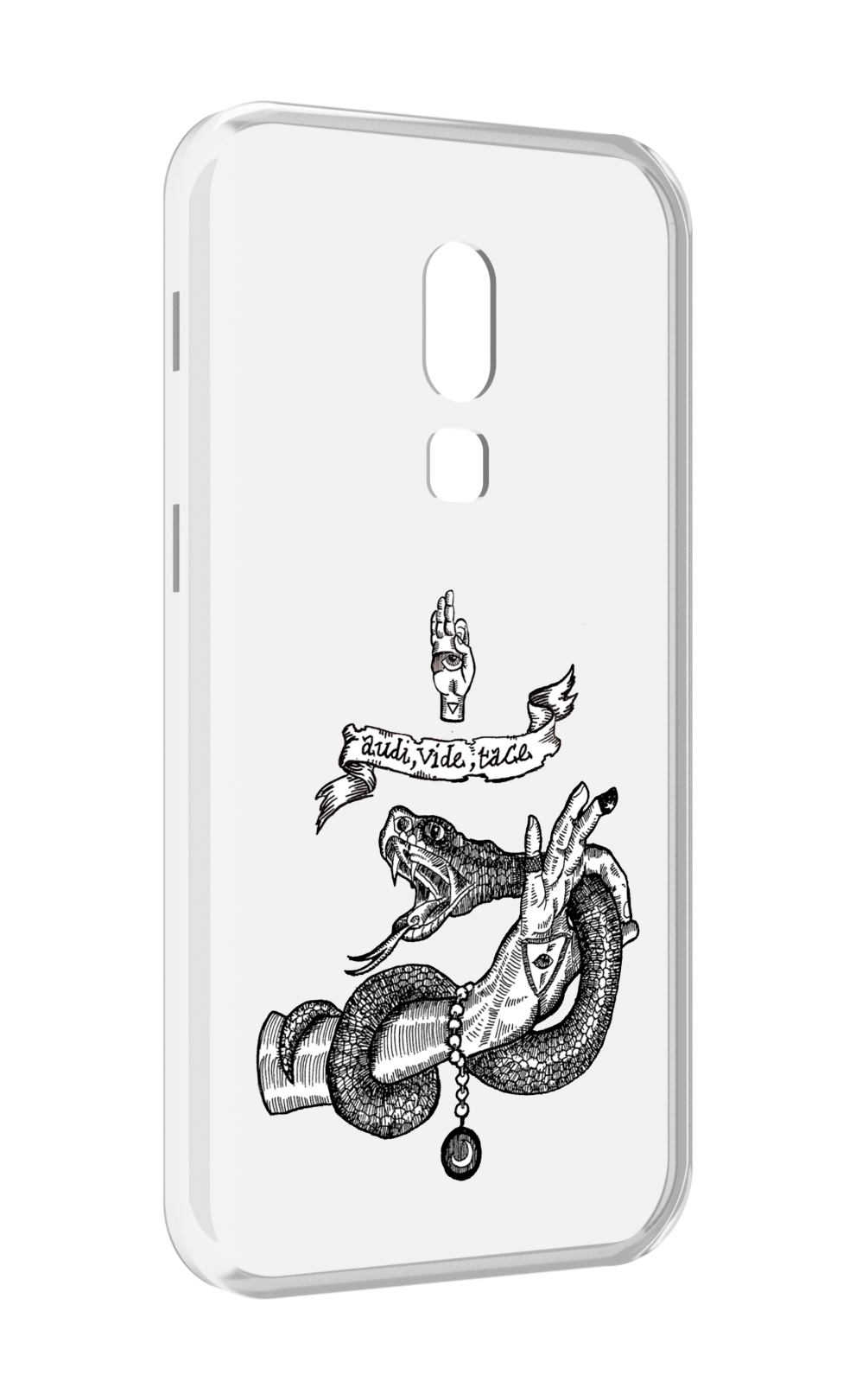 

Чехол MyPads змея на руке рисунок для Meizu V8, Прозрачный, Tocco