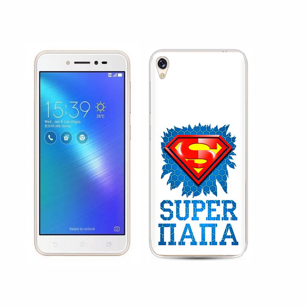 

Чехол MyPads Tocco для Asus ZenFone Live (ZB501KL) Супер Папа, Прозрачный, Tocco