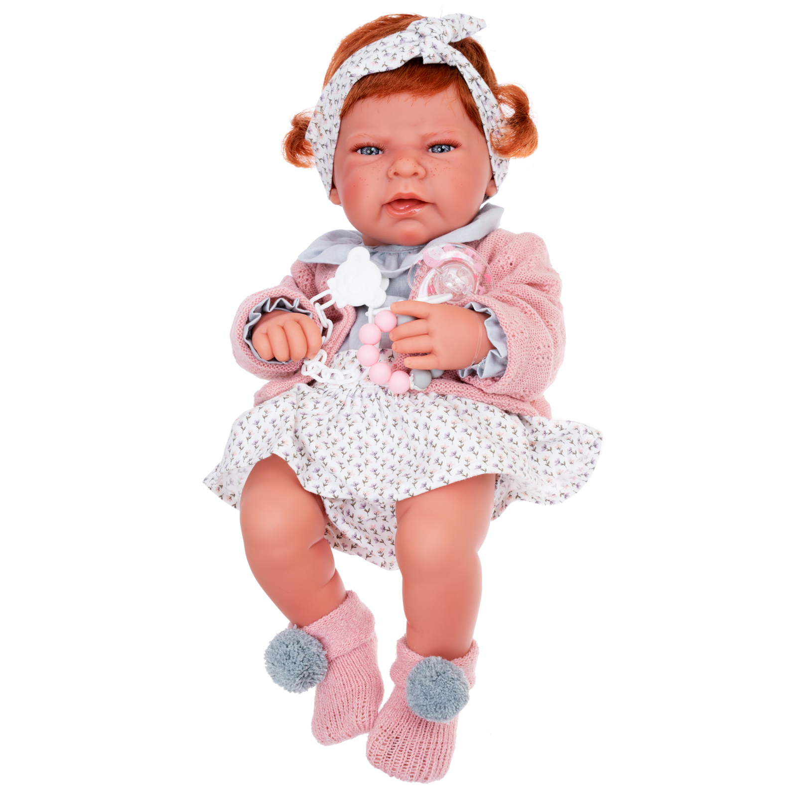 Кукла Antonio Juan Элис в розовом, 42 см, виниловая