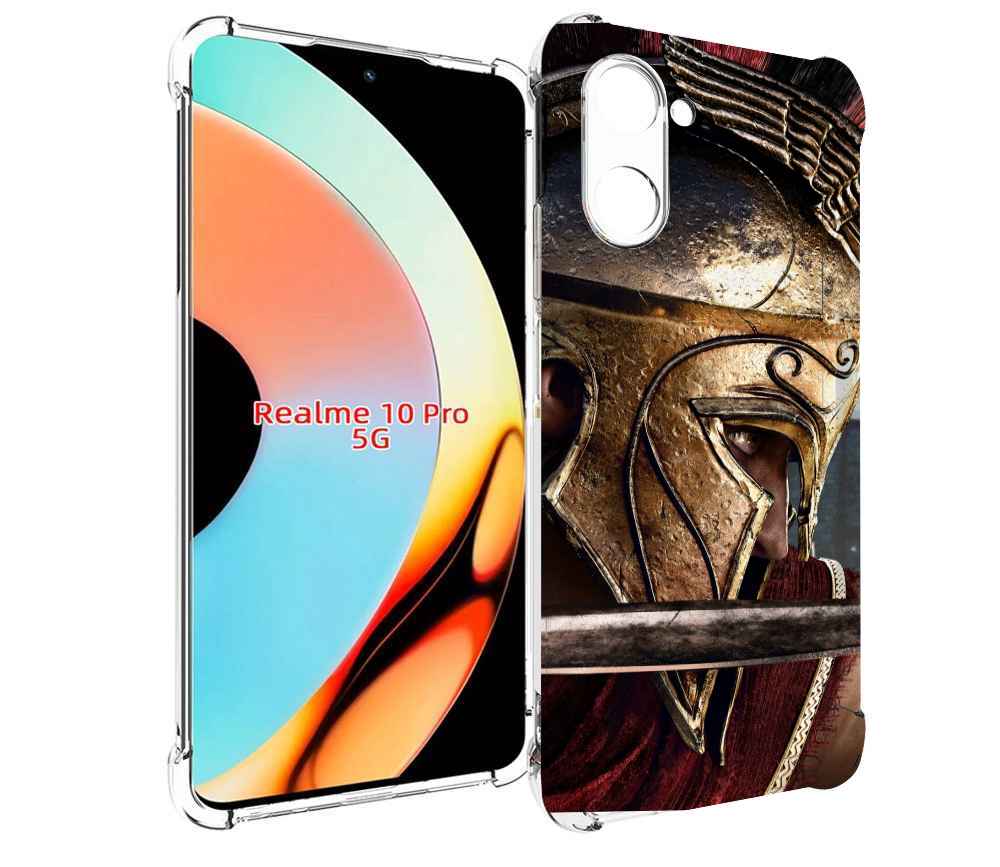 

Чехол бампер MyPads Assassin's Creed Odyssey для Realme 10 Pro п..., Прозрачный, Tocco