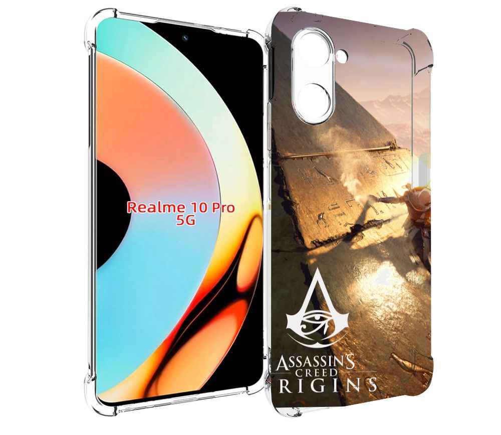 

Чехол бампер MyPads Assassin's Creed Origins для Realme 10 Pro п..., Прозрачный, Tocco