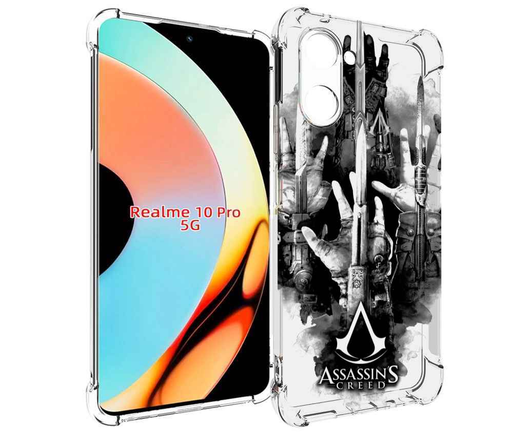 

Чехол бампер MyPads Assassin's Creed скрытый клинок для Realme ..., Прозрачный, Tocco