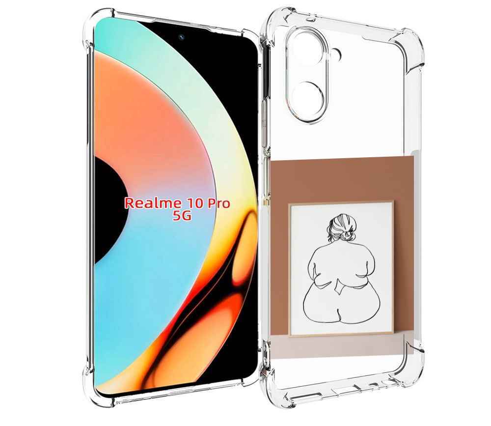 

Чехол бампер MyPads Body Positive Female Figure Line Art женский..., Прозрачный, Tocco