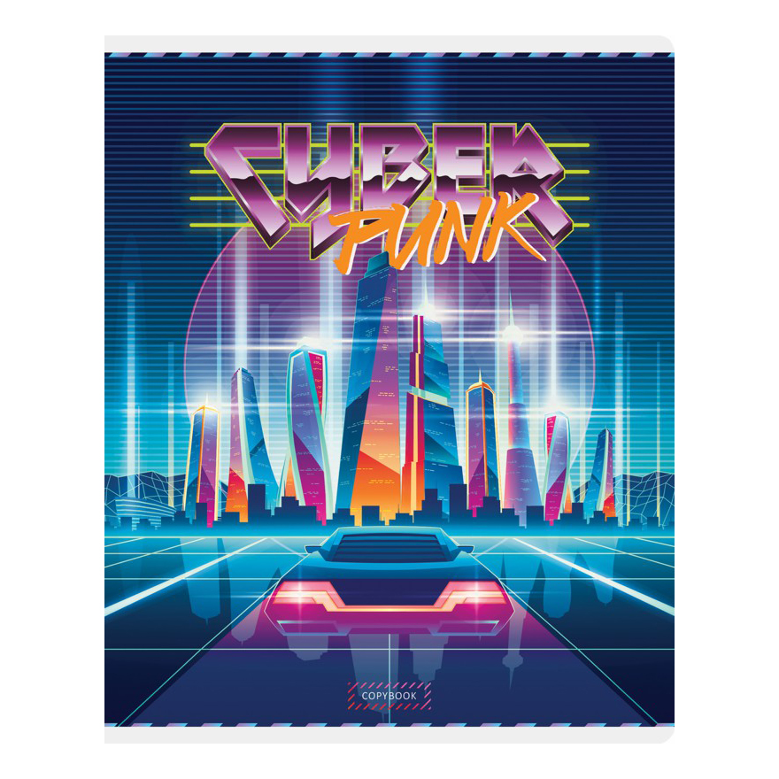

Тетрадь общая ArtSpace Стиль Cyberpunk 48 листов А5 на скобе в клетку с полями