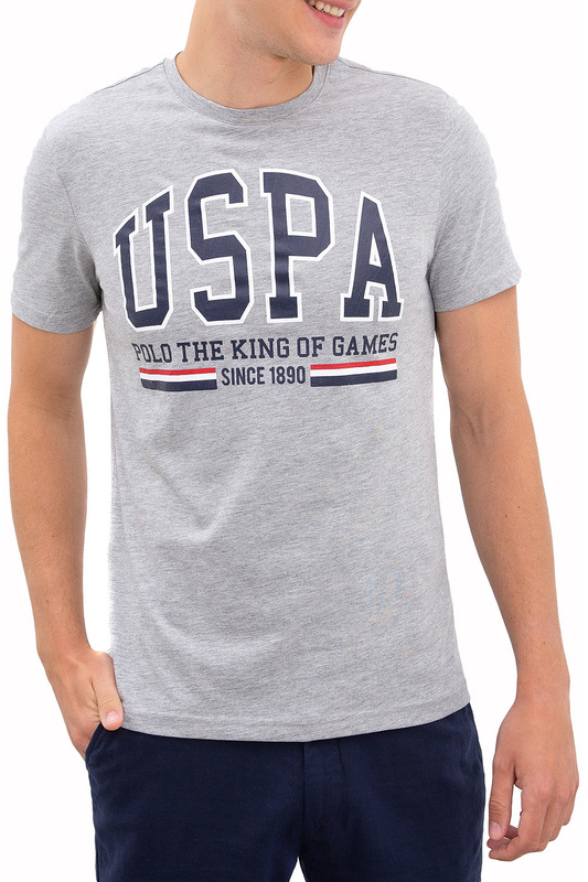 

Футболка мужская G081GL0110JAMAL U.S. POLO Assn. серая L, G081GL0110JAMAL