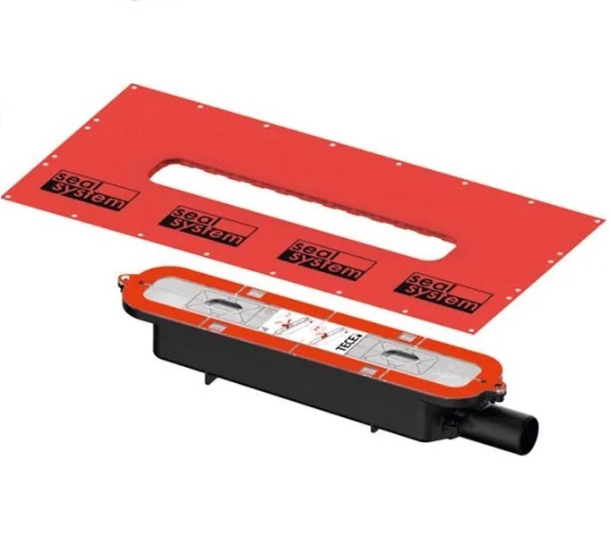 

Сифон для душевого лотка Tece Drainprofile 673001 DN 40, Черный;красный
