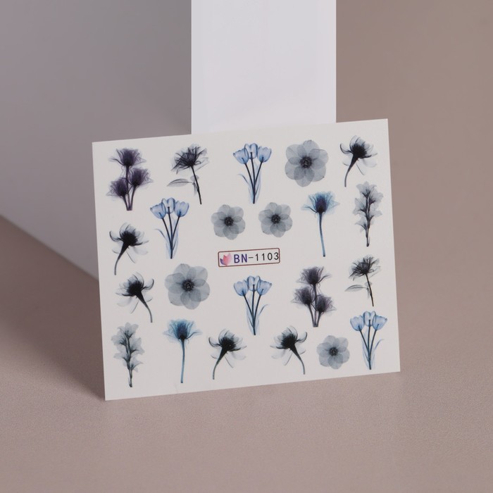 

Слайдер - дизайн для ногтей «Незабудки», New Print_наклейки