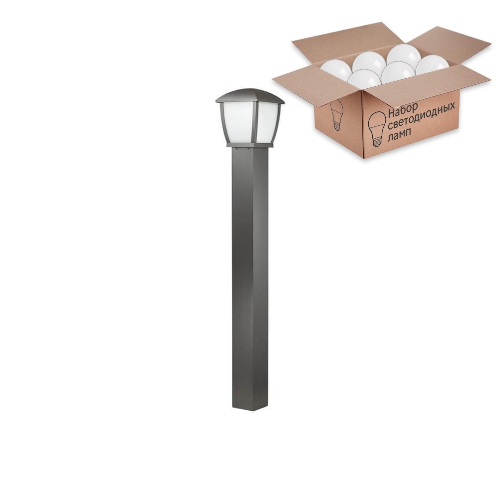 

Уличный светильник с лампочкой Odeon Light Tako 4051/1F+Lamps А60, 4051/1F+Lamps А60