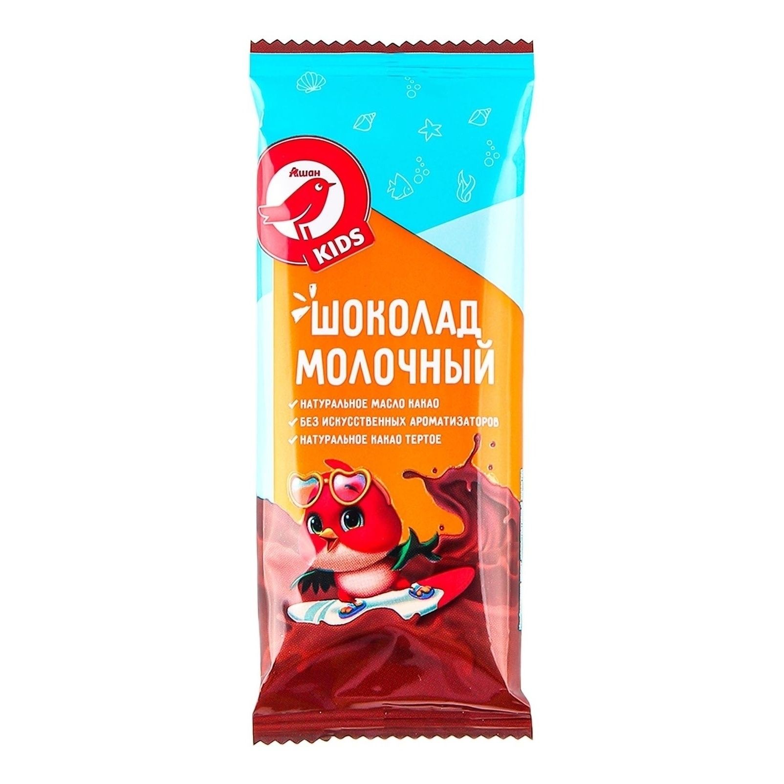 

Шоколад АШАН Красная птица молочный 40 г
