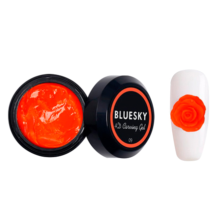 фото Пластилин bluesky carving gel 4d №09, оранжевый