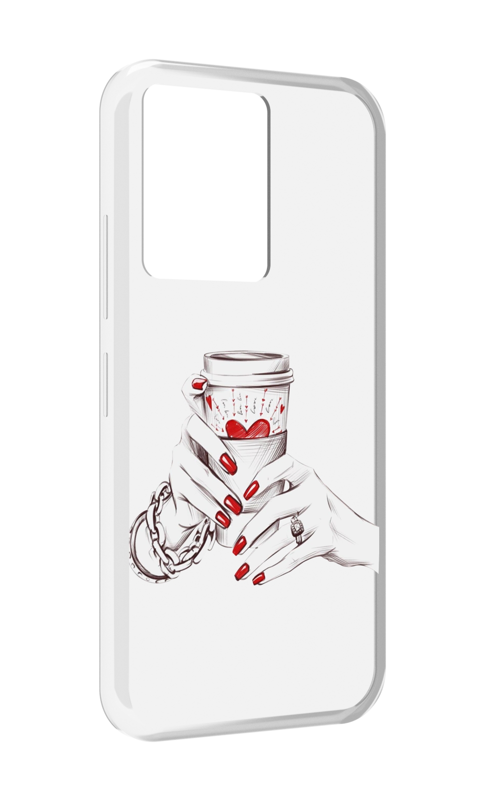 

Чехол MyPads Любовный-стакан для Infinix Note 12 5G X671 / Note 12 Pro 5G, Прозрачный, Tocco