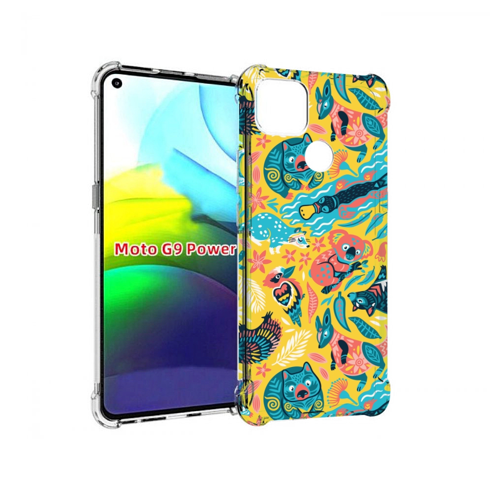 

Чехол MyPads seamless-pattern для Motorola Moto G9 Power, Прозрачный, Tocco