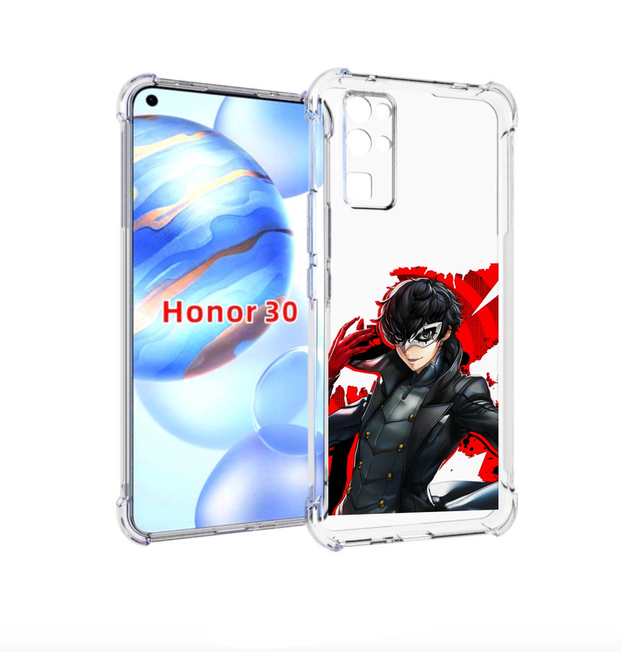 

Чехол бампер MyPads Persona 5 для Honor 30 (BMH-AN10) противоуда, Прозрачный, Tocco